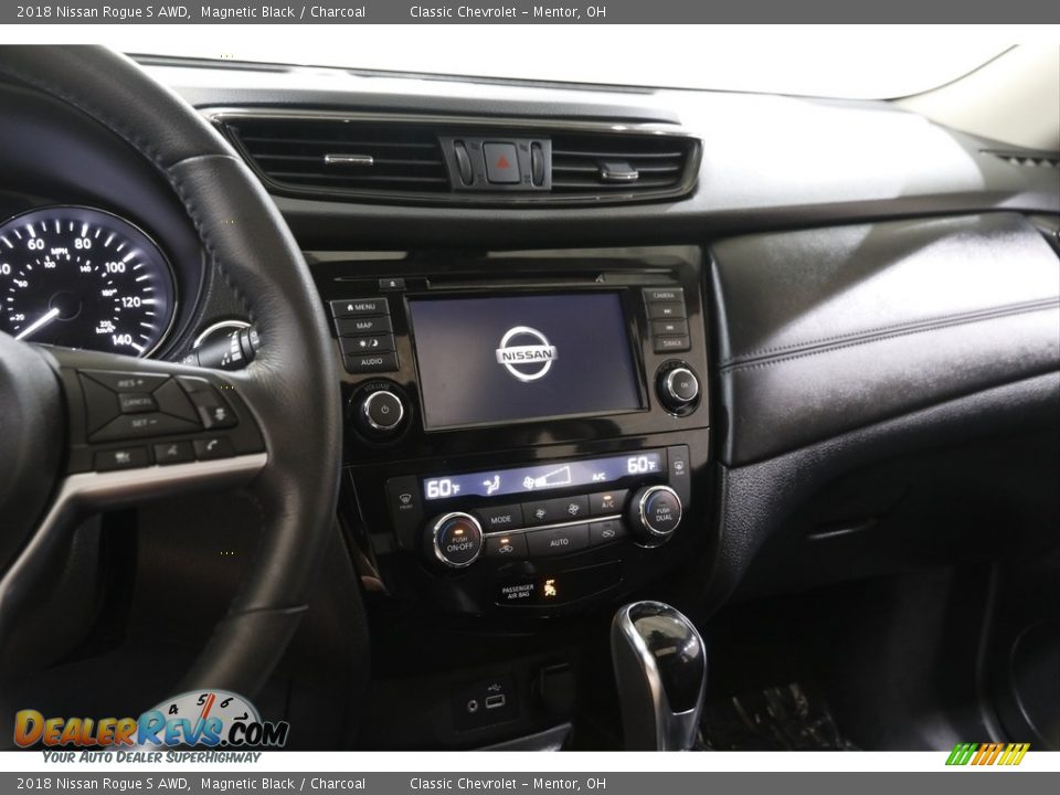 2018 Nissan Rogue S AWD Magnetic Black / Charcoal Photo #9