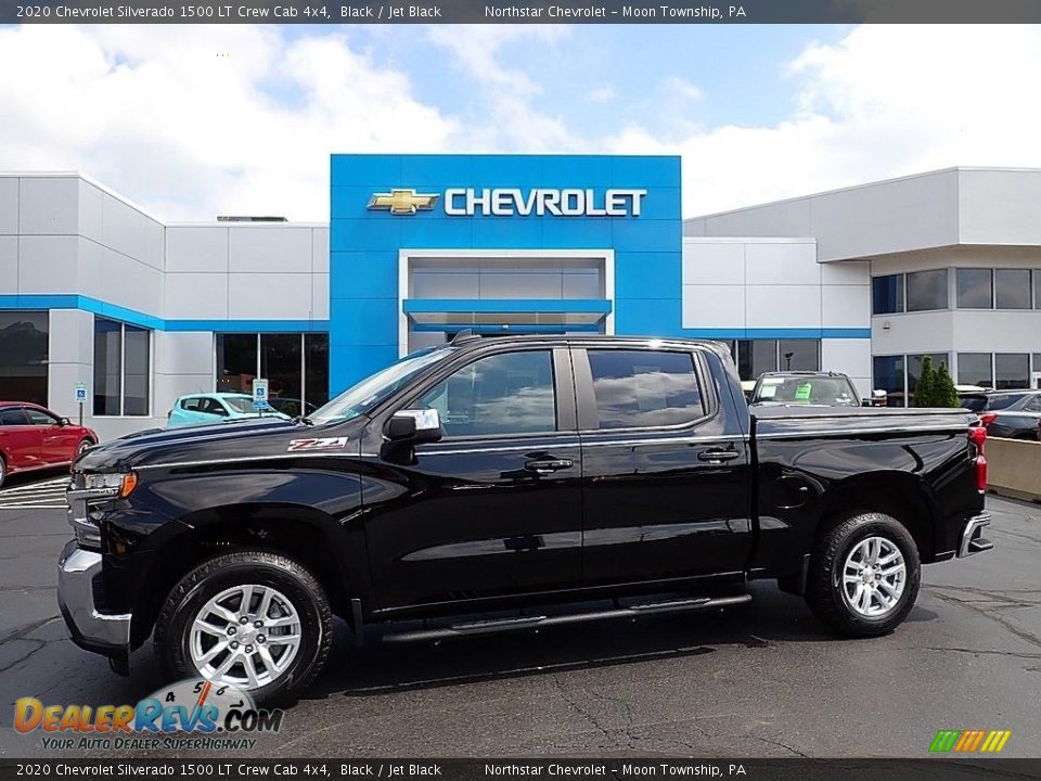 2020 Chevrolet Silverado 1500 LT Crew Cab 4x4 Black / Jet Black Photo #1