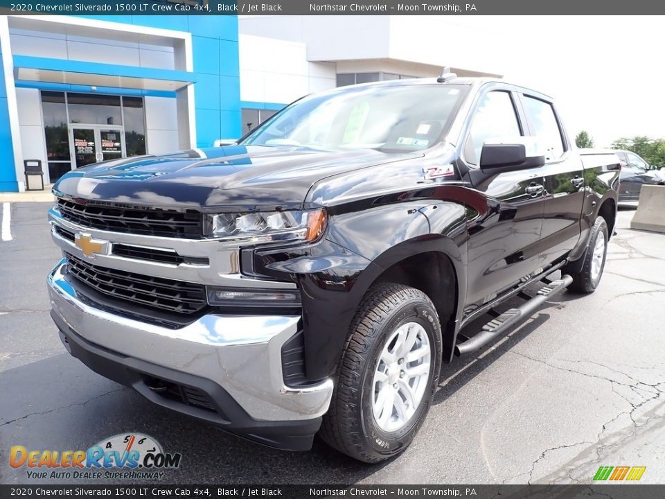 2020 Chevrolet Silverado 1500 LT Crew Cab 4x4 Black / Jet Black Photo #2