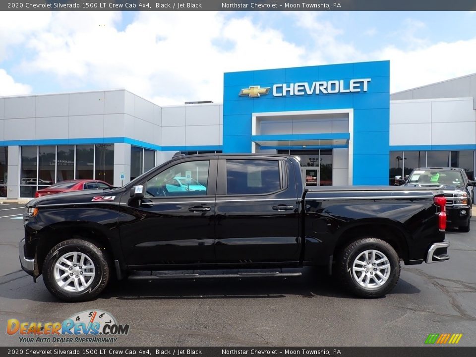 2020 Chevrolet Silverado 1500 LT Crew Cab 4x4 Black / Jet Black Photo #3