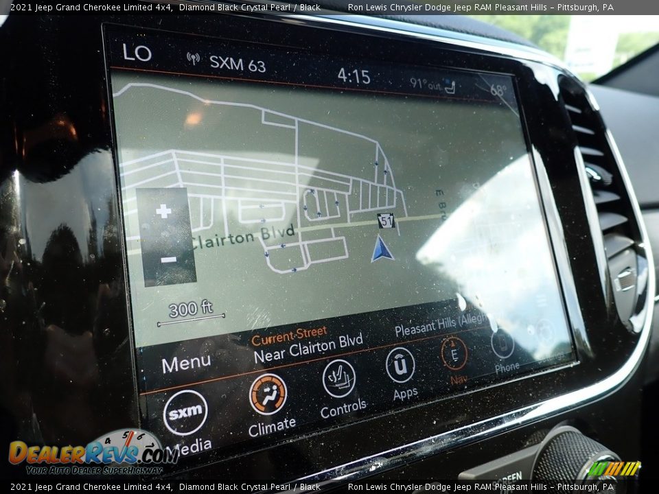 2021 Jeep Grand Cherokee Limited 4x4 Diamond Black Crystal Pearl / Black Photo #18