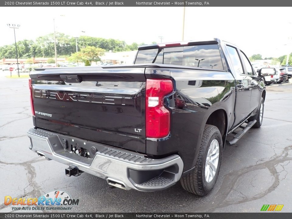 2020 Chevrolet Silverado 1500 LT Crew Cab 4x4 Black / Jet Black Photo #7