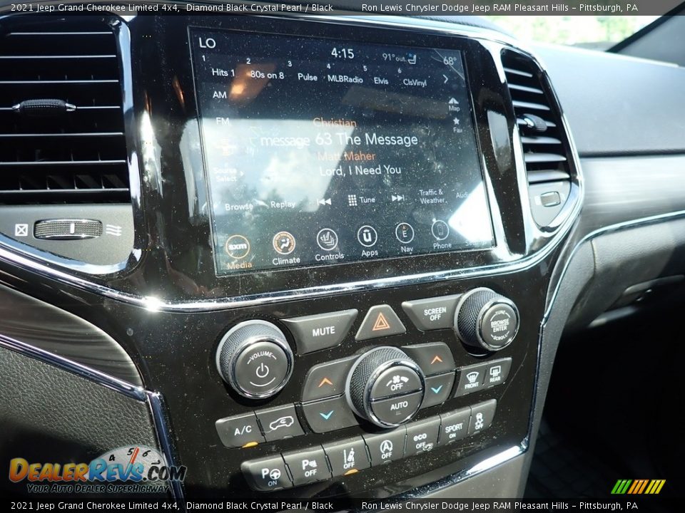 2021 Jeep Grand Cherokee Limited 4x4 Diamond Black Crystal Pearl / Black Photo #20