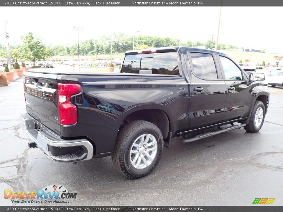 2020 Chevrolet Silverado 1500 LT Crew Cab 4x4 Black / Jet Black Photo #8