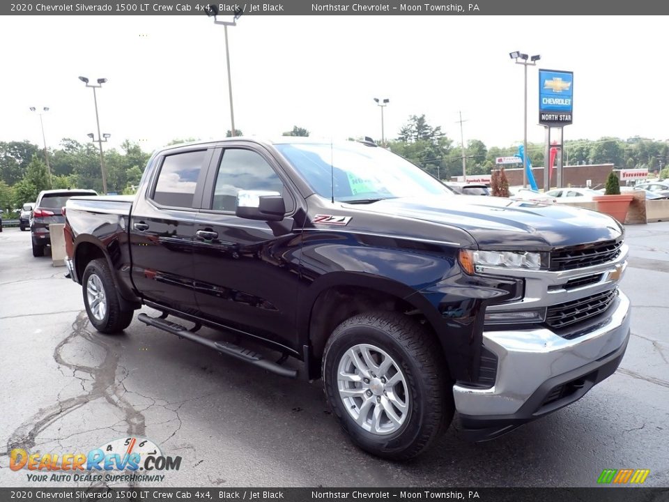 2020 Chevrolet Silverado 1500 LT Crew Cab 4x4 Black / Jet Black Photo #10