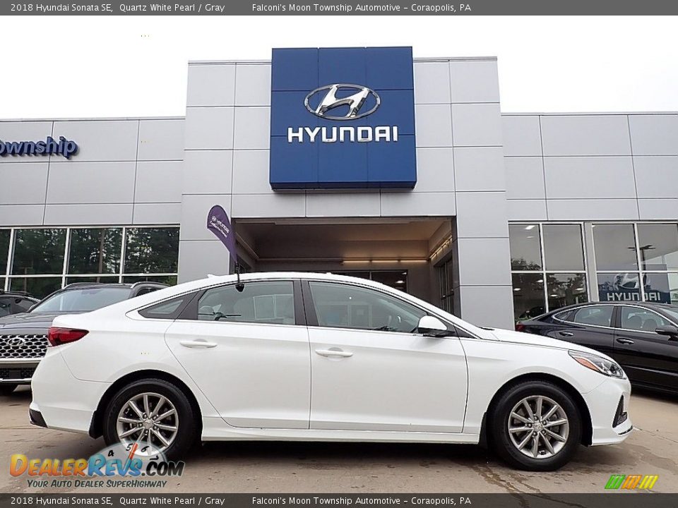 2018 Hyundai Sonata SE Quartz White Pearl / Gray Photo #1