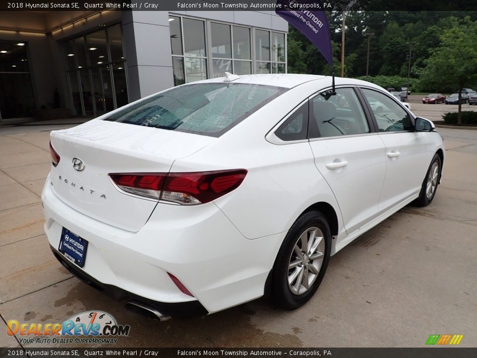 2018 Hyundai Sonata SE Quartz White Pearl / Gray Photo #2