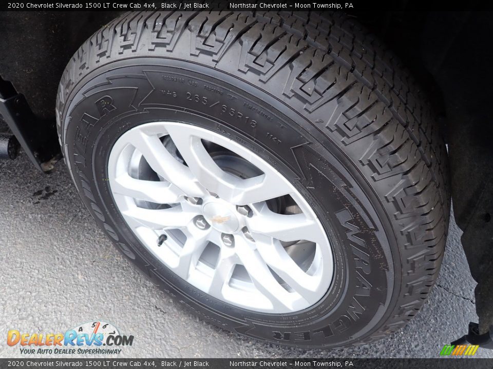 2020 Chevrolet Silverado 1500 LT Crew Cab 4x4 Black / Jet Black Photo #13
