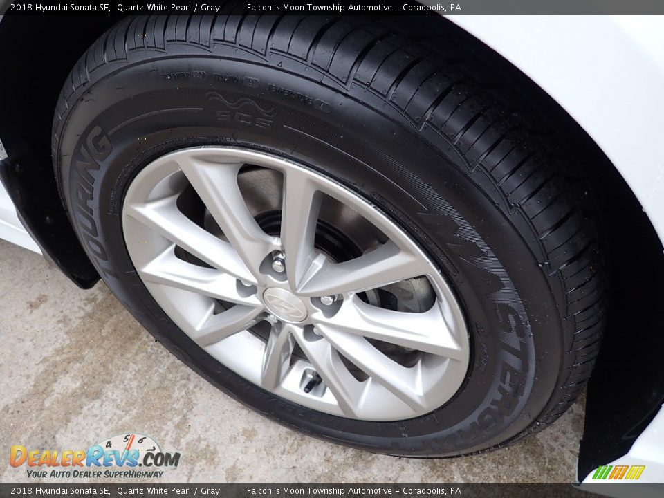 2018 Hyundai Sonata SE Quartz White Pearl / Gray Photo #9