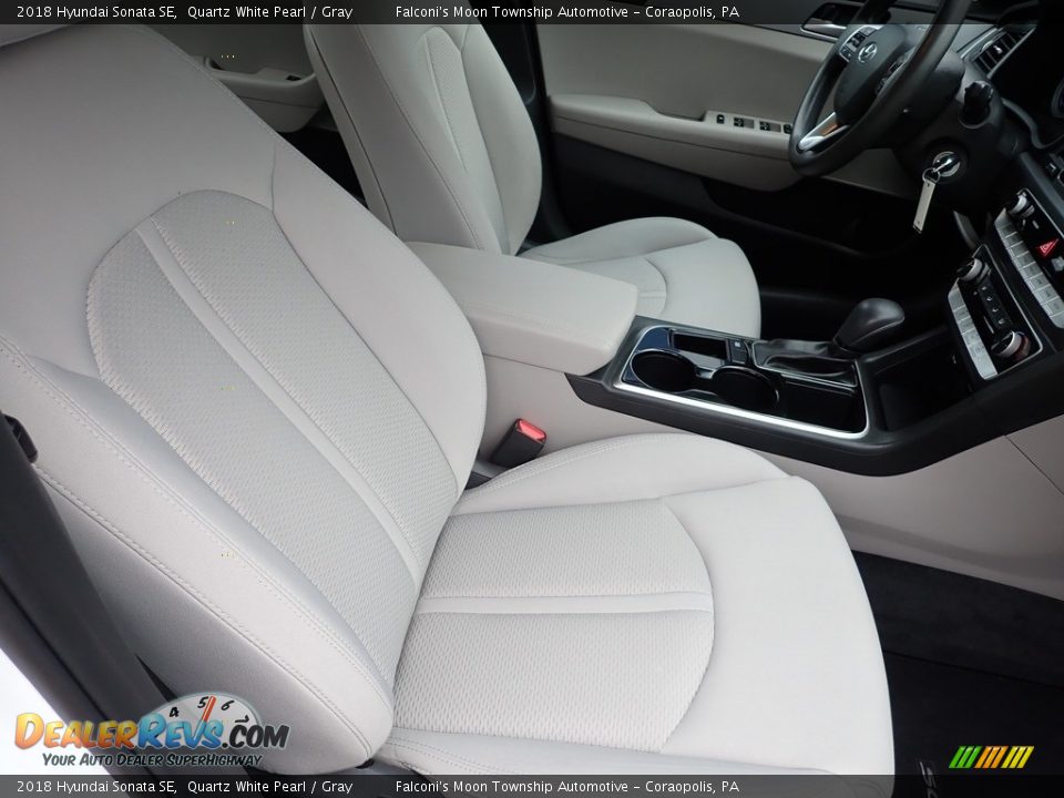 2018 Hyundai Sonata SE Quartz White Pearl / Gray Photo #10