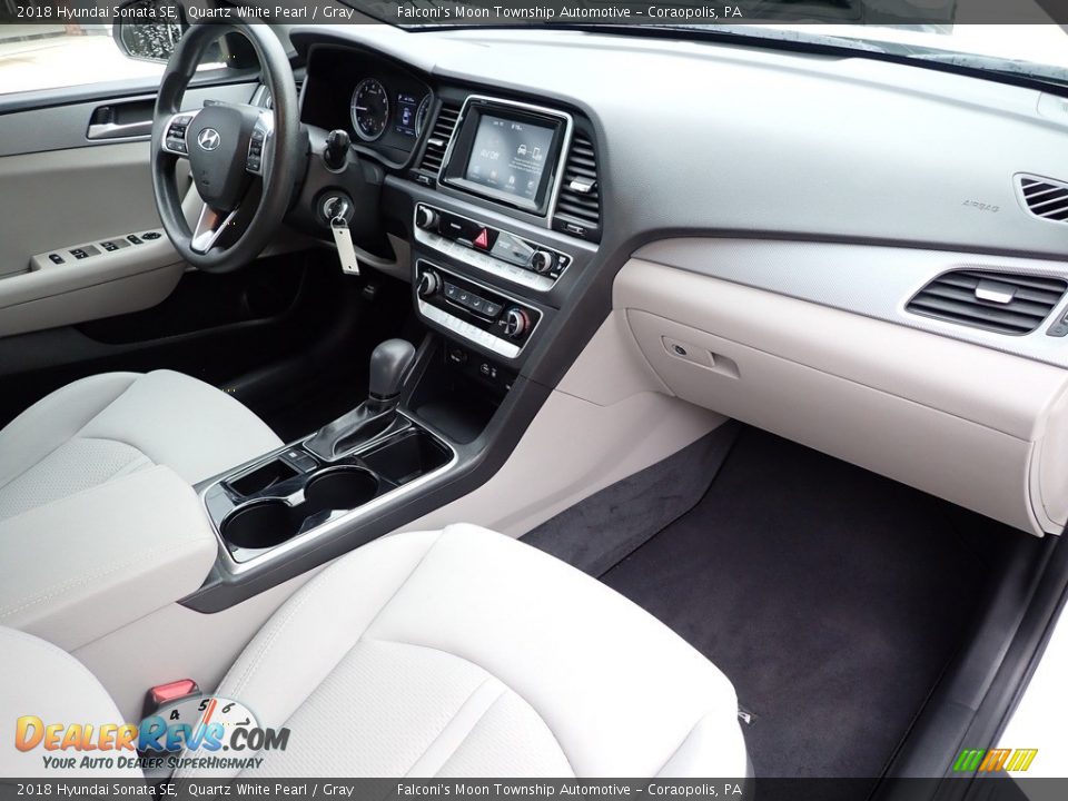 2018 Hyundai Sonata SE Quartz White Pearl / Gray Photo #11
