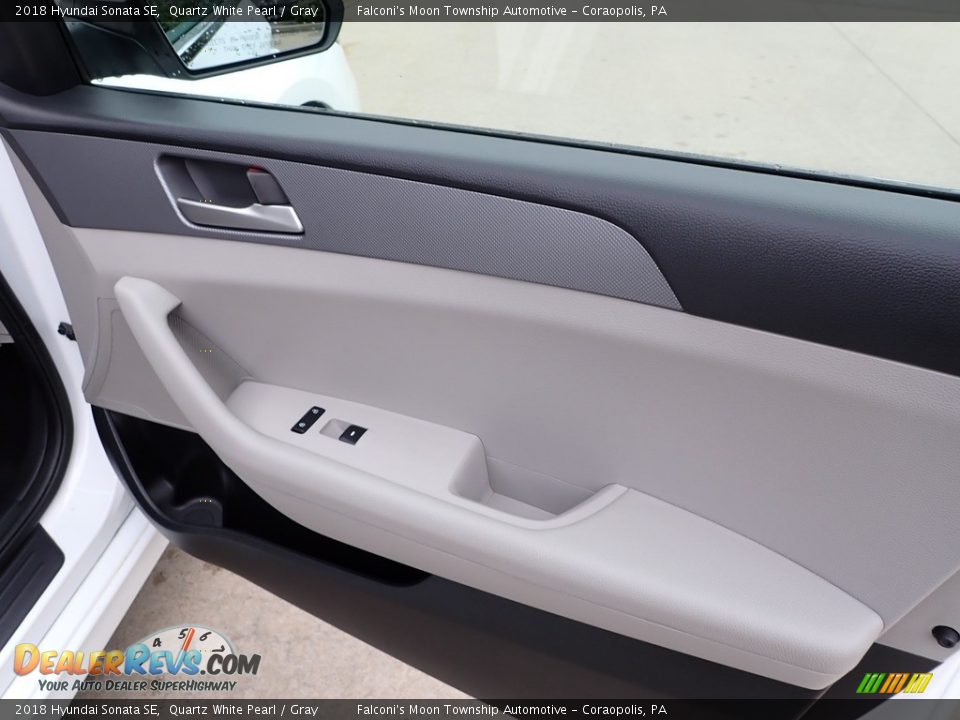 2018 Hyundai Sonata SE Quartz White Pearl / Gray Photo #13