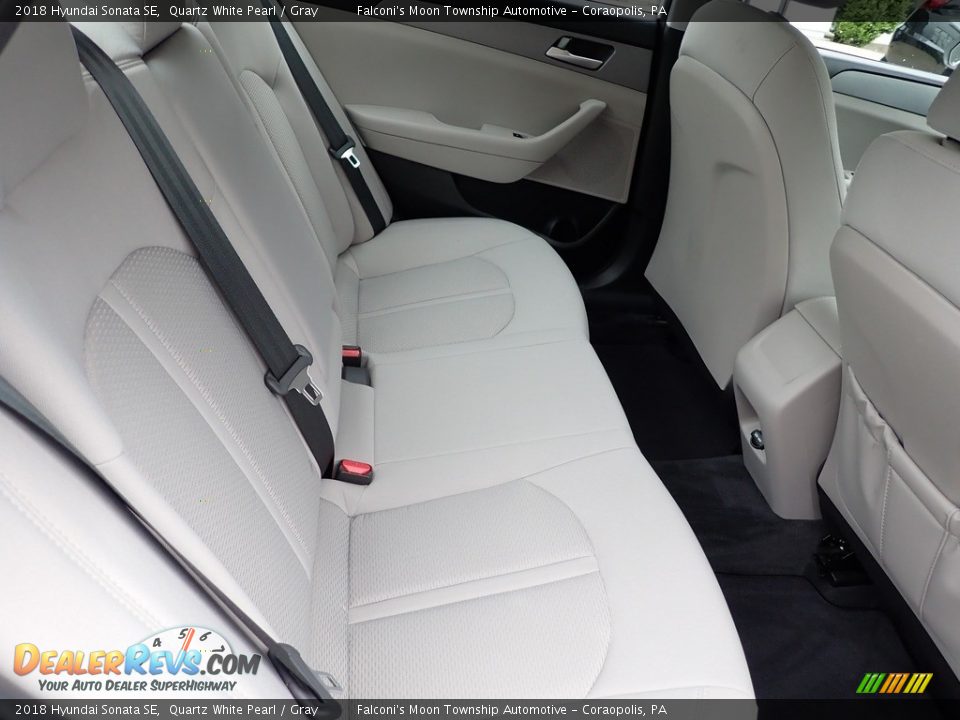 2018 Hyundai Sonata SE Quartz White Pearl / Gray Photo #14