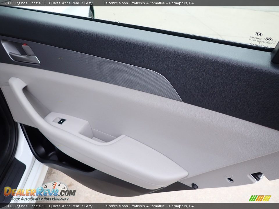 2018 Hyundai Sonata SE Quartz White Pearl / Gray Photo #15