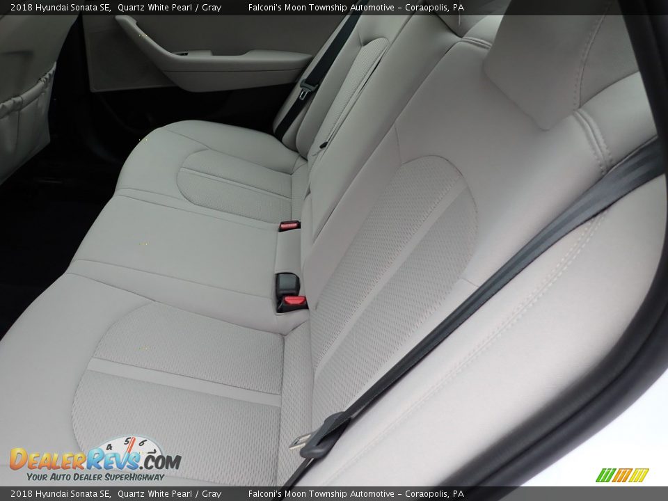 2018 Hyundai Sonata SE Quartz White Pearl / Gray Photo #17