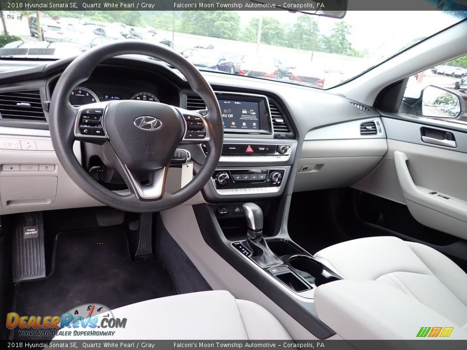 2018 Hyundai Sonata SE Quartz White Pearl / Gray Photo #18