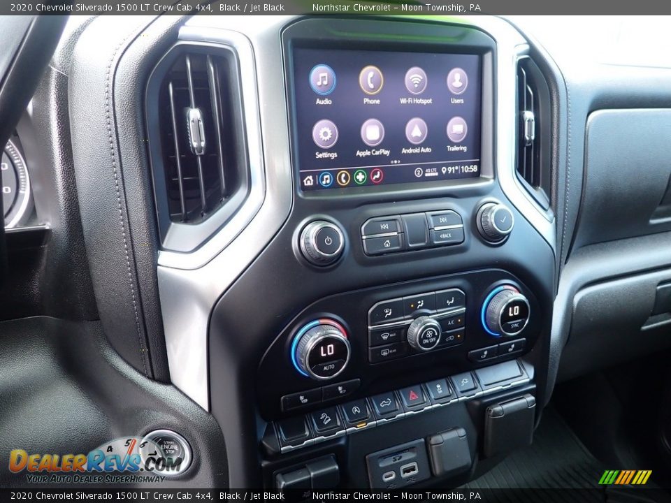 2020 Chevrolet Silverado 1500 LT Crew Cab 4x4 Black / Jet Black Photo #27