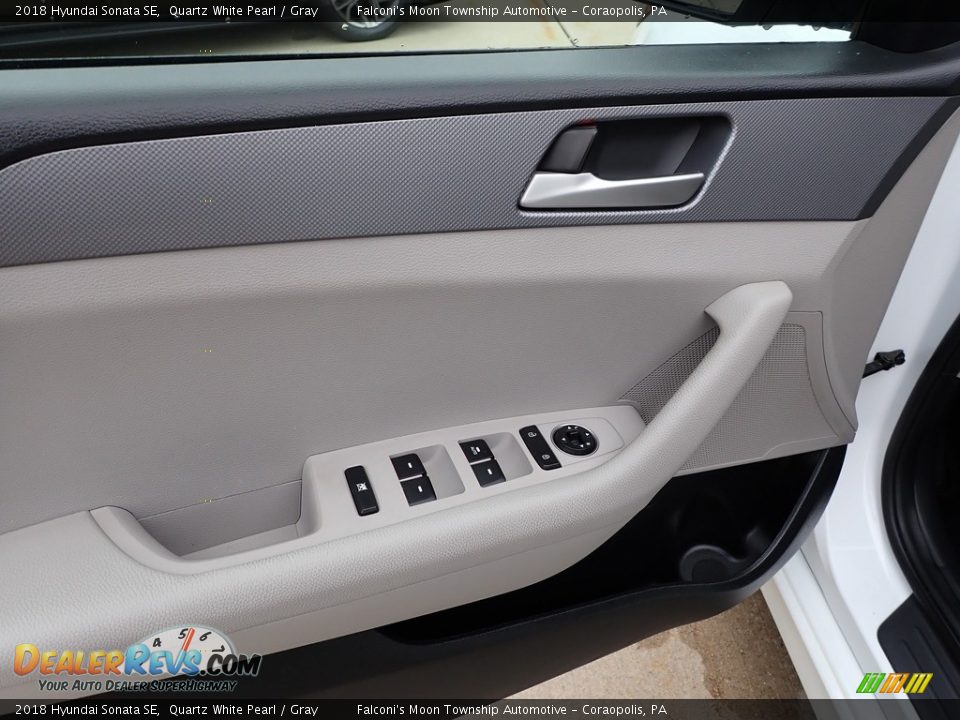 2018 Hyundai Sonata SE Quartz White Pearl / Gray Photo #20