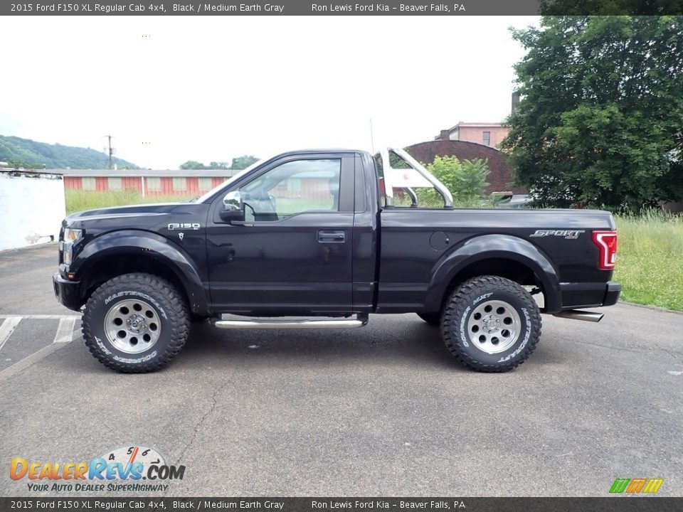 Black 2015 Ford F150 XL Regular Cab 4x4 Photo #6
