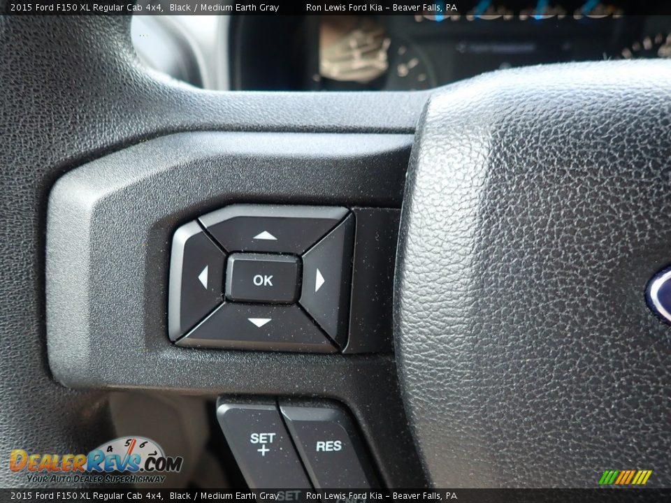 2015 Ford F150 XL Regular Cab 4x4 Steering Wheel Photo #19