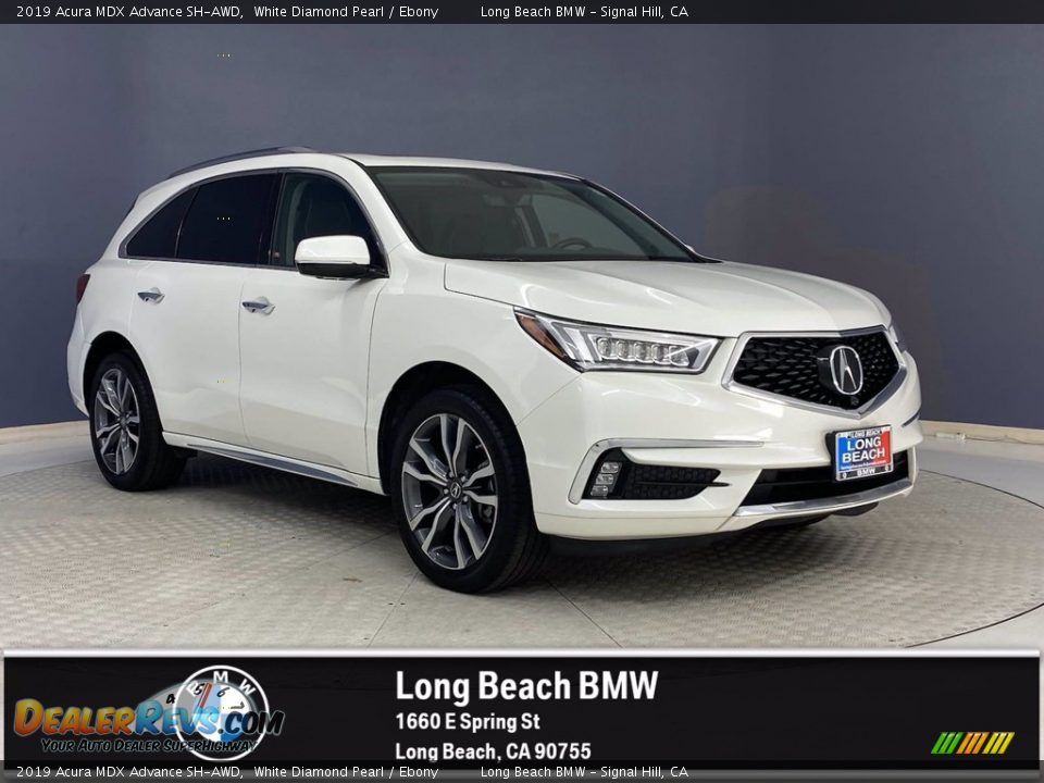 2019 Acura MDX Advance SH-AWD White Diamond Pearl / Ebony Photo #1