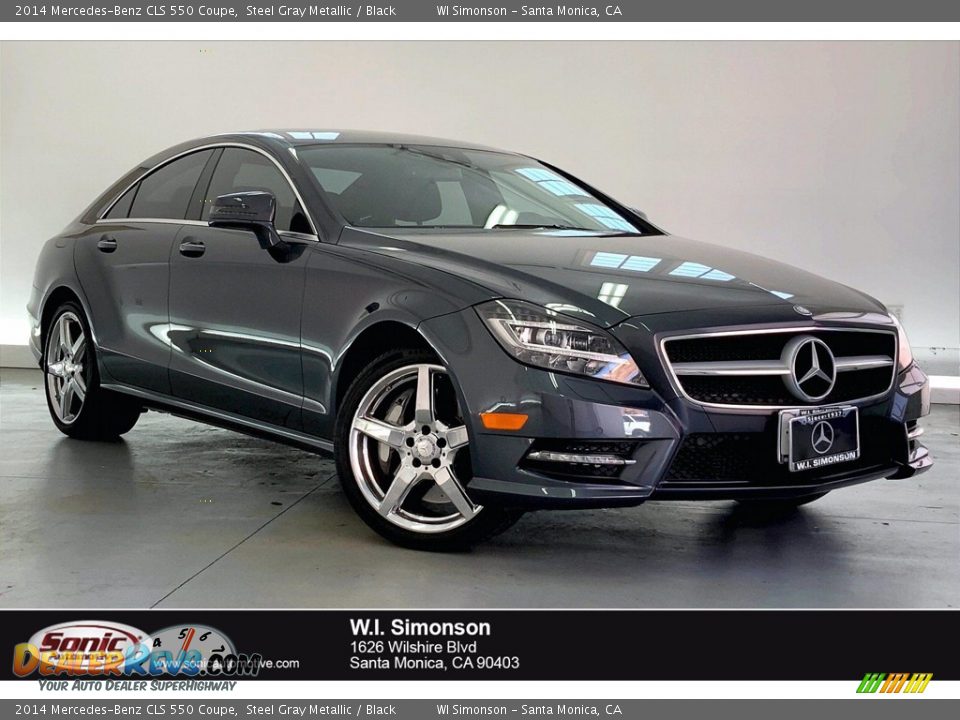 2014 Mercedes-Benz CLS 550 Coupe Steel Gray Metallic / Black Photo #1