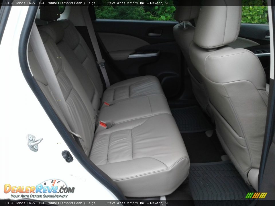 2014 Honda CR-V EX-L White Diamond Pearl / Beige Photo #16