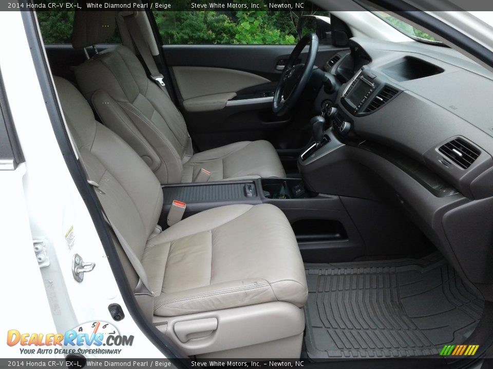 2014 Honda CR-V EX-L White Diamond Pearl / Beige Photo #17