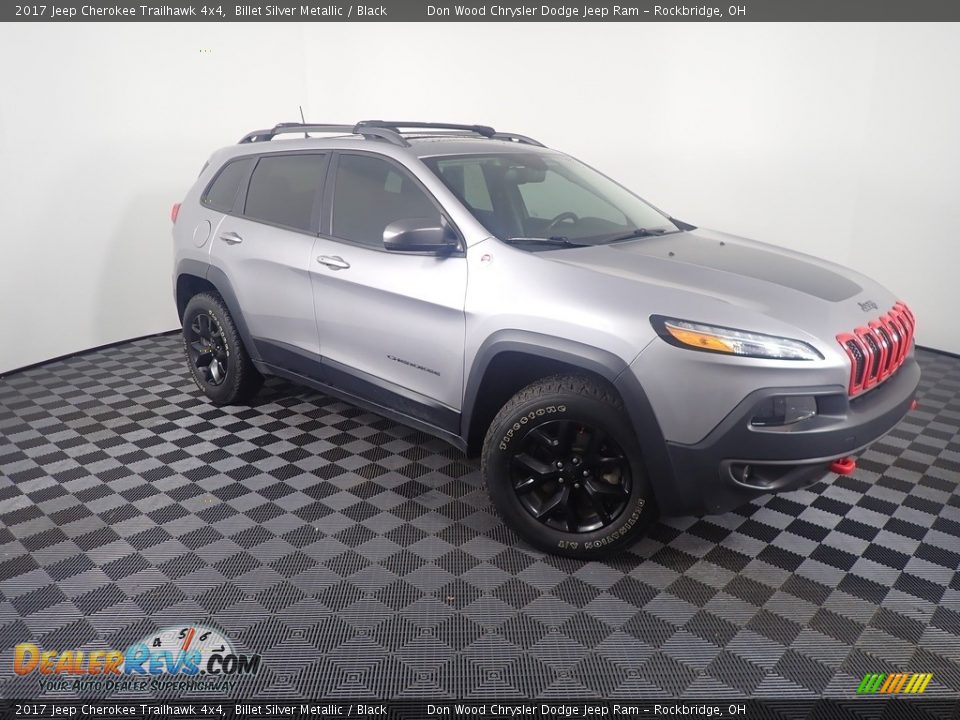 2017 Jeep Cherokee Trailhawk 4x4 Billet Silver Metallic / Black Photo #4