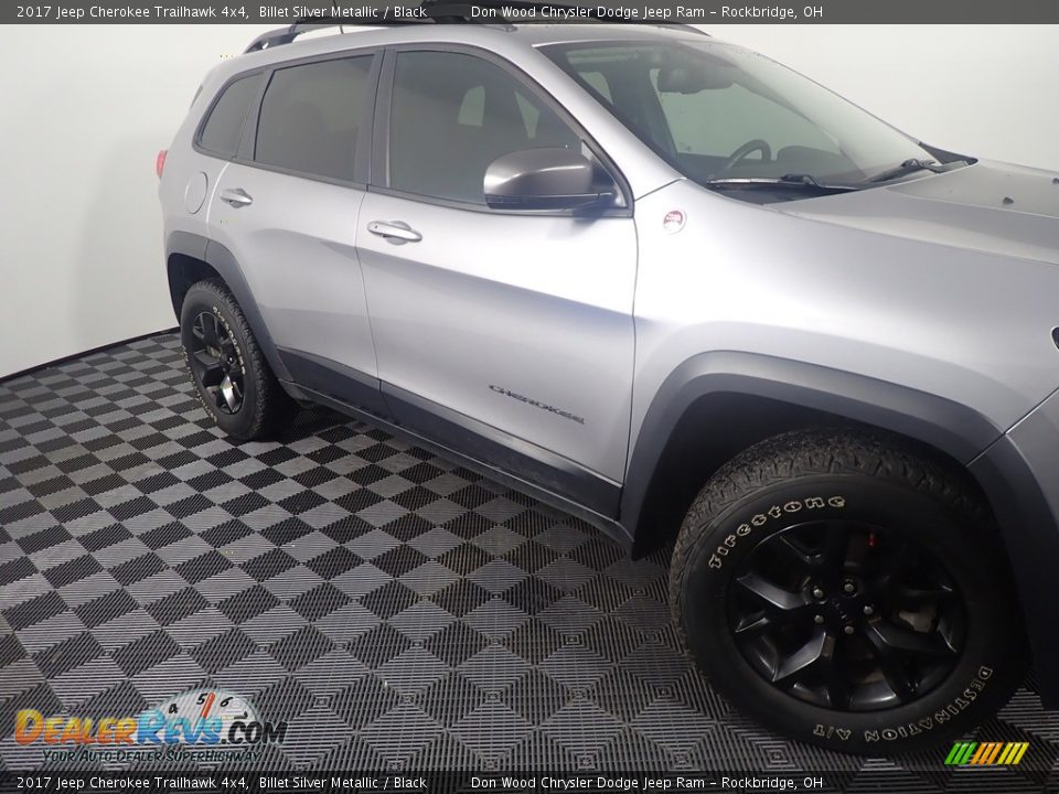 2017 Jeep Cherokee Trailhawk 4x4 Billet Silver Metallic / Black Photo #5