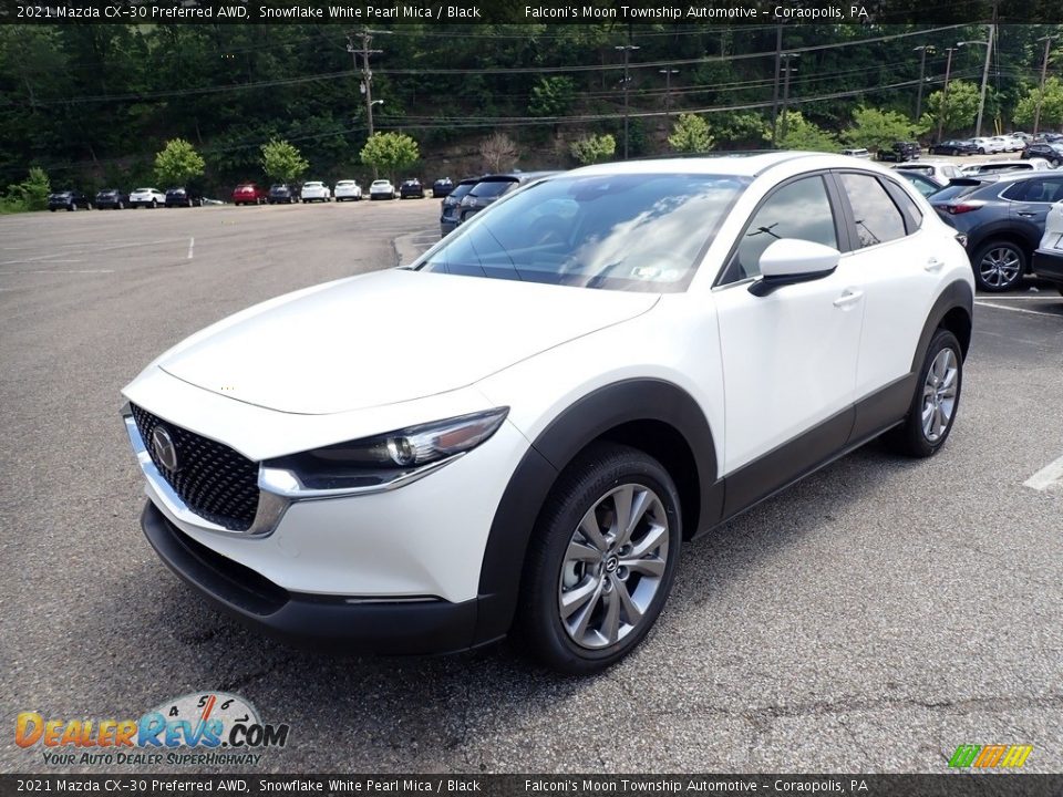 2021 Mazda CX-30 Preferred AWD Snowflake White Pearl Mica / Black Photo #5