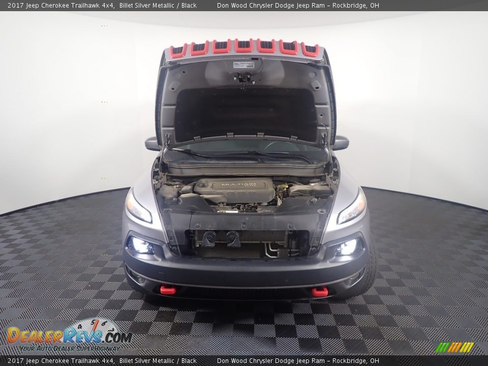 2017 Jeep Cherokee Trailhawk 4x4 Billet Silver Metallic / Black Photo #7