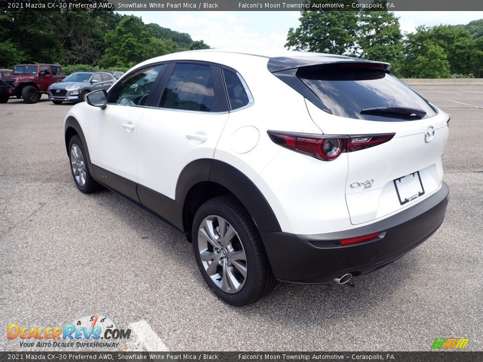 2021 Mazda CX-30 Preferred AWD Snowflake White Pearl Mica / Black Photo #7