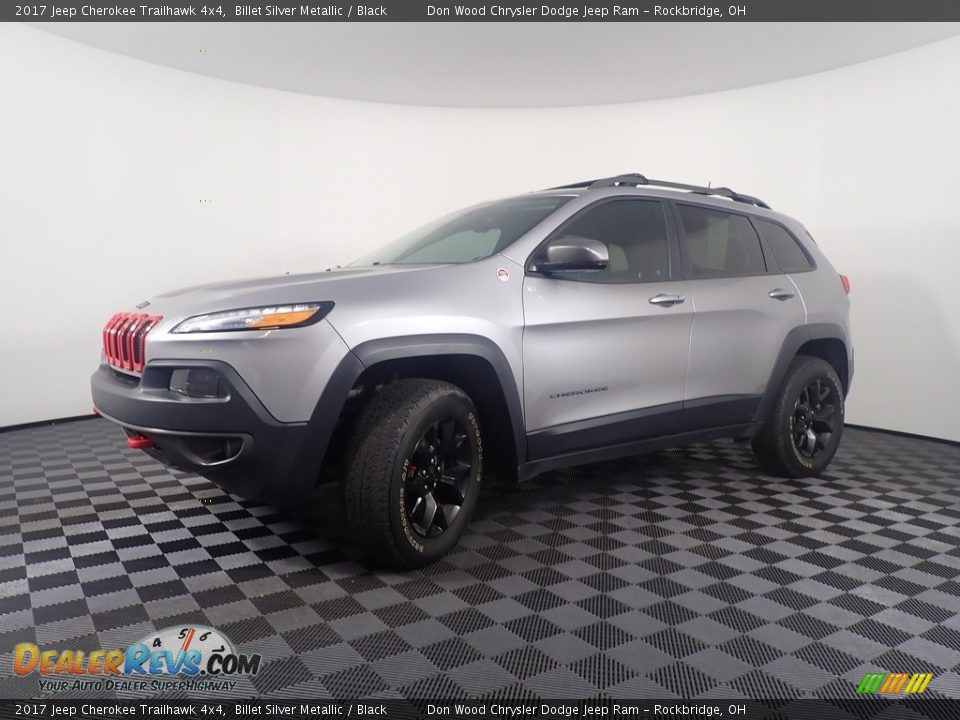 2017 Jeep Cherokee Trailhawk 4x4 Billet Silver Metallic / Black Photo #9