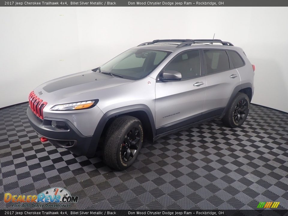 2017 Jeep Cherokee Trailhawk 4x4 Billet Silver Metallic / Black Photo #10