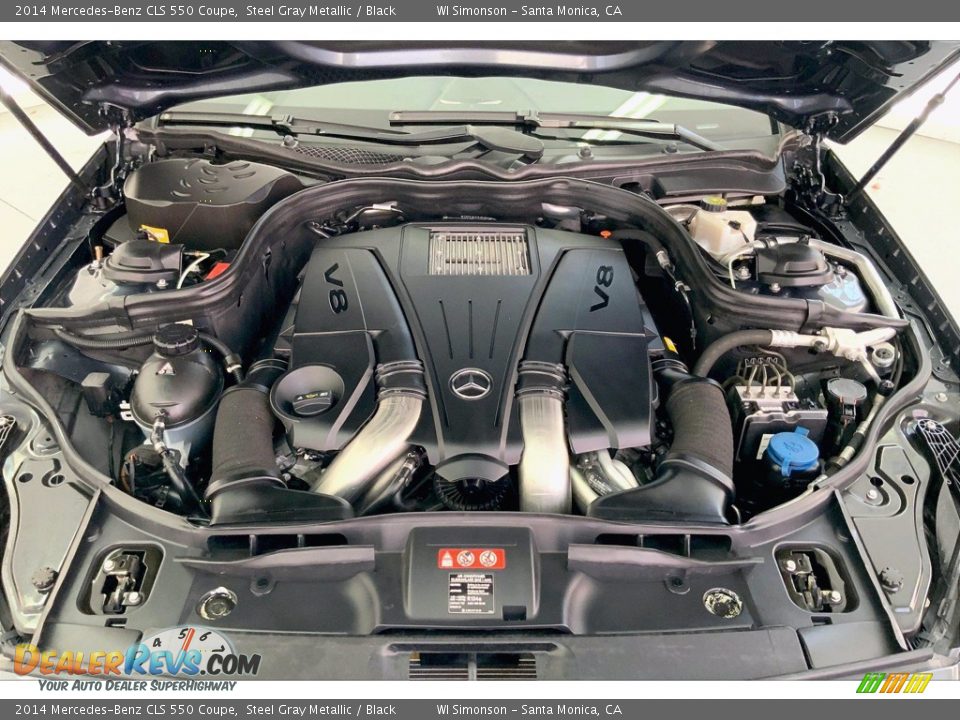 2014 Mercedes-Benz CLS 550 Coupe 4.6 Liter Twin-Turbocharged DOHC 32-Valve VVT V8 Engine Photo #9