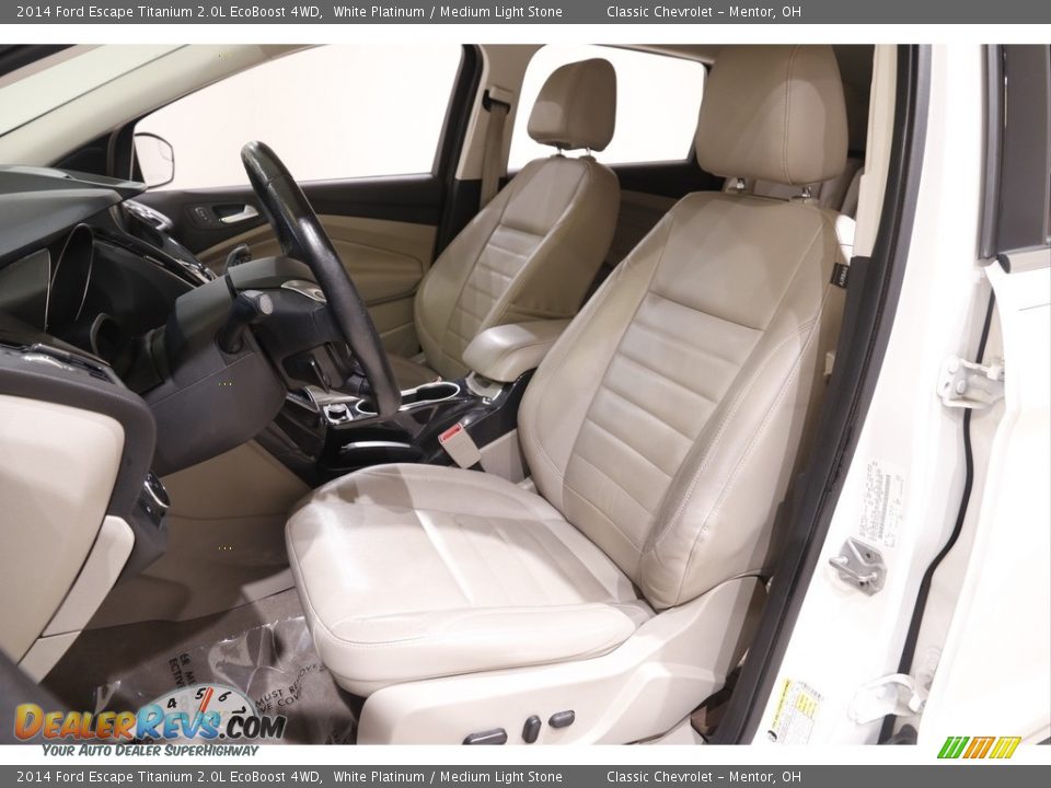 2014 Ford Escape Titanium 2.0L EcoBoost 4WD White Platinum / Medium Light Stone Photo #5