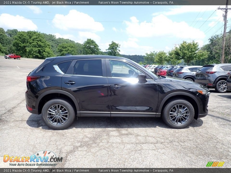 2021 Mazda CX-5 Touring AWD Jet Black Mica / Parchment Photo #1