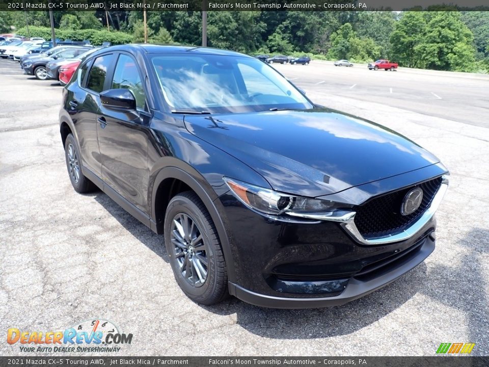 2021 Mazda CX-5 Touring AWD Jet Black Mica / Parchment Photo #3