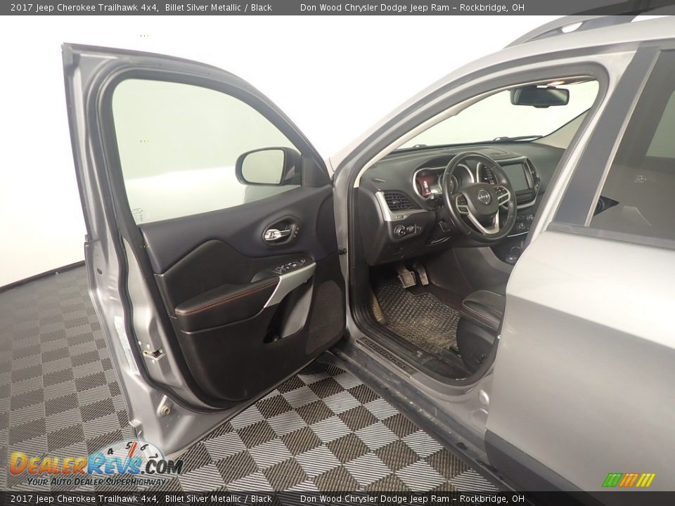 2017 Jeep Cherokee Trailhawk 4x4 Billet Silver Metallic / Black Photo #22