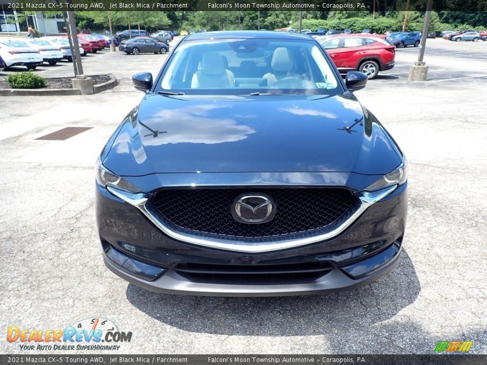 2021 Mazda CX-5 Touring AWD Jet Black Mica / Parchment Photo #4