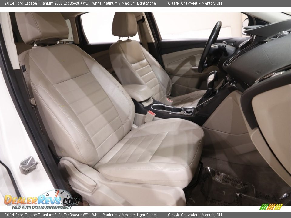 2014 Ford Escape Titanium 2.0L EcoBoost 4WD White Platinum / Medium Light Stone Photo #14