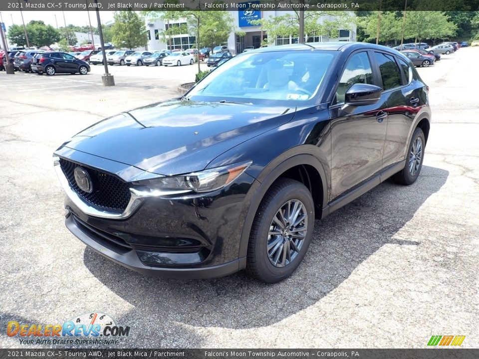 2021 Mazda CX-5 Touring AWD Jet Black Mica / Parchment Photo #5