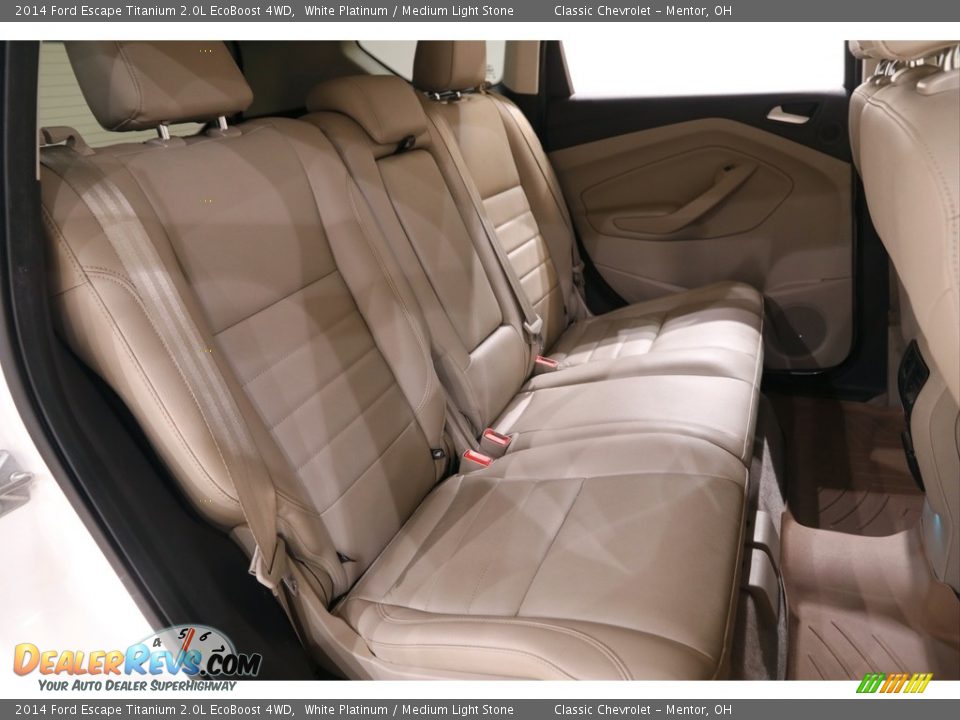2014 Ford Escape Titanium 2.0L EcoBoost 4WD White Platinum / Medium Light Stone Photo #15