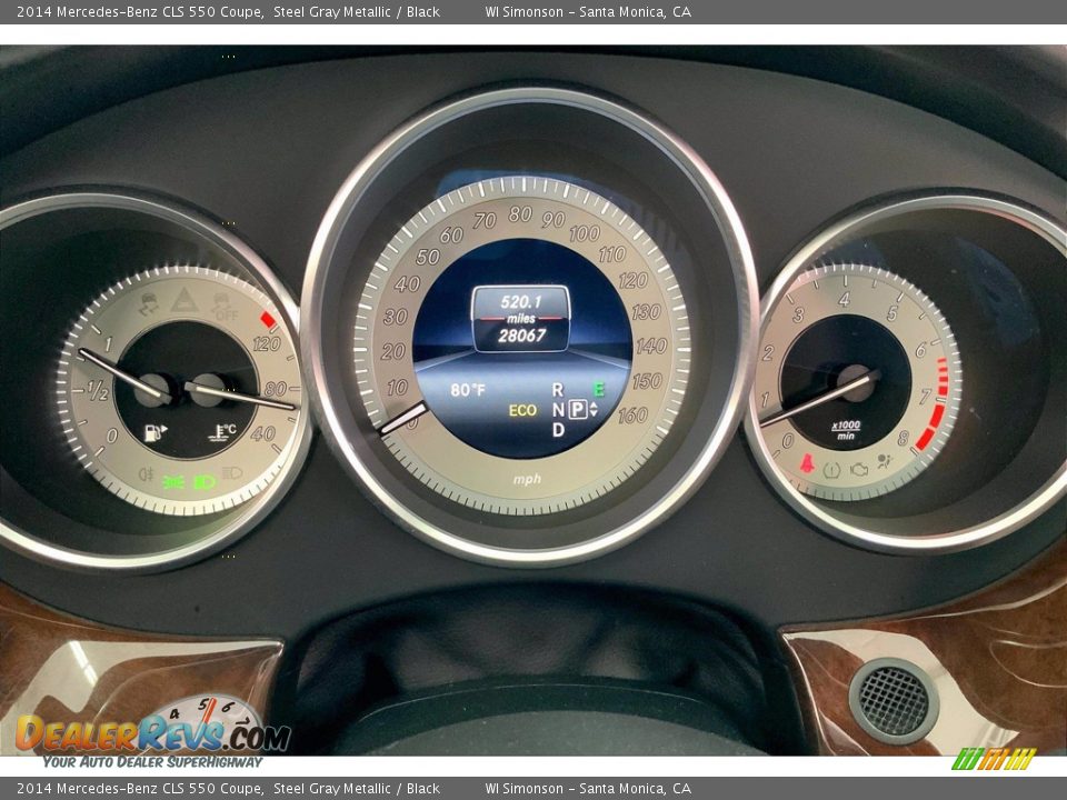 2014 Mercedes-Benz CLS 550 Coupe Gauges Photo #23