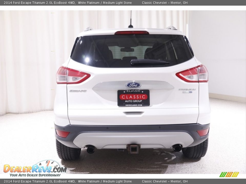 2014 Ford Escape Titanium 2.0L EcoBoost 4WD White Platinum / Medium Light Stone Photo #17