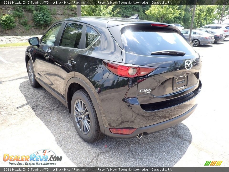 2021 Mazda CX-5 Touring AWD Jet Black Mica / Parchment Photo #7