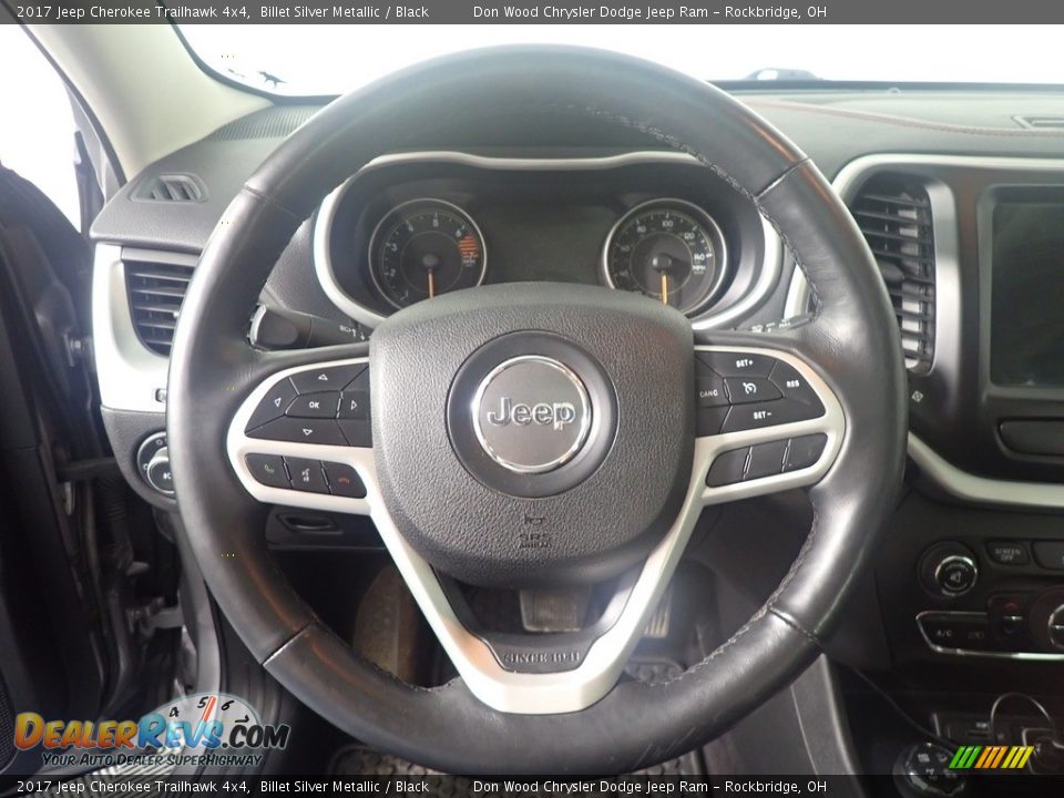 2017 Jeep Cherokee Trailhawk 4x4 Billet Silver Metallic / Black Photo #29