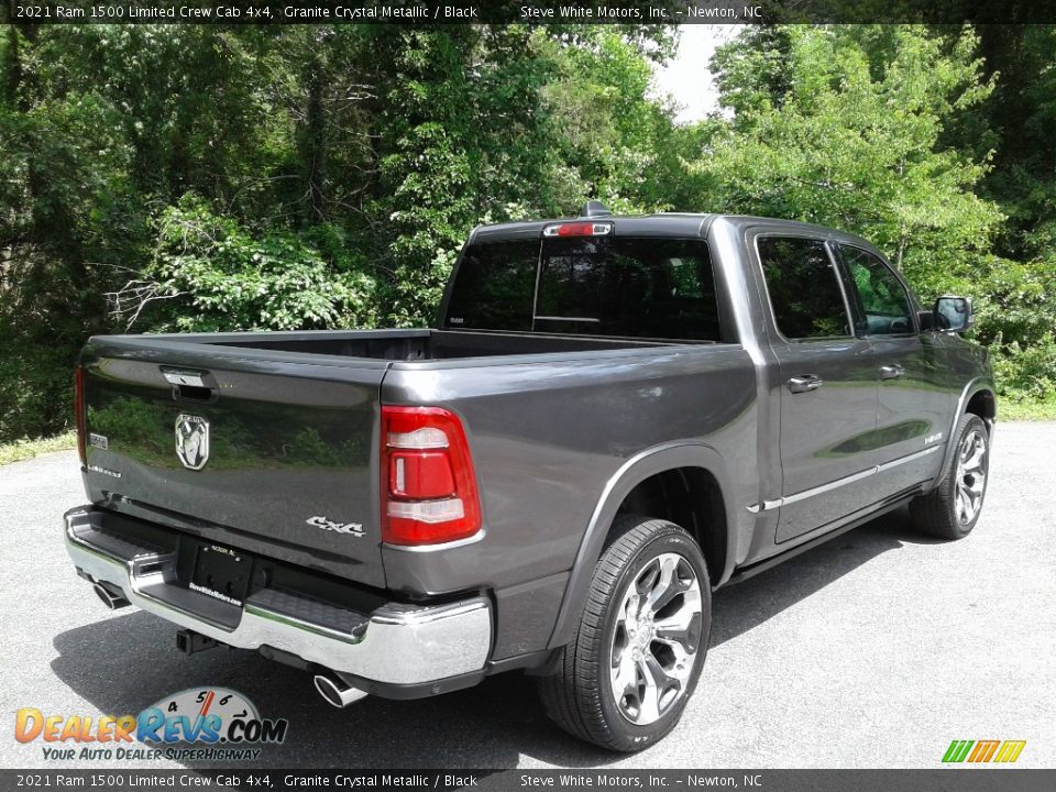 2021 Ram 1500 Limited Crew Cab 4x4 Granite Crystal Metallic / Black Photo #6