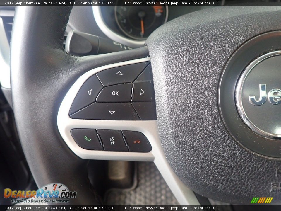 2017 Jeep Cherokee Trailhawk 4x4 Billet Silver Metallic / Black Photo #31